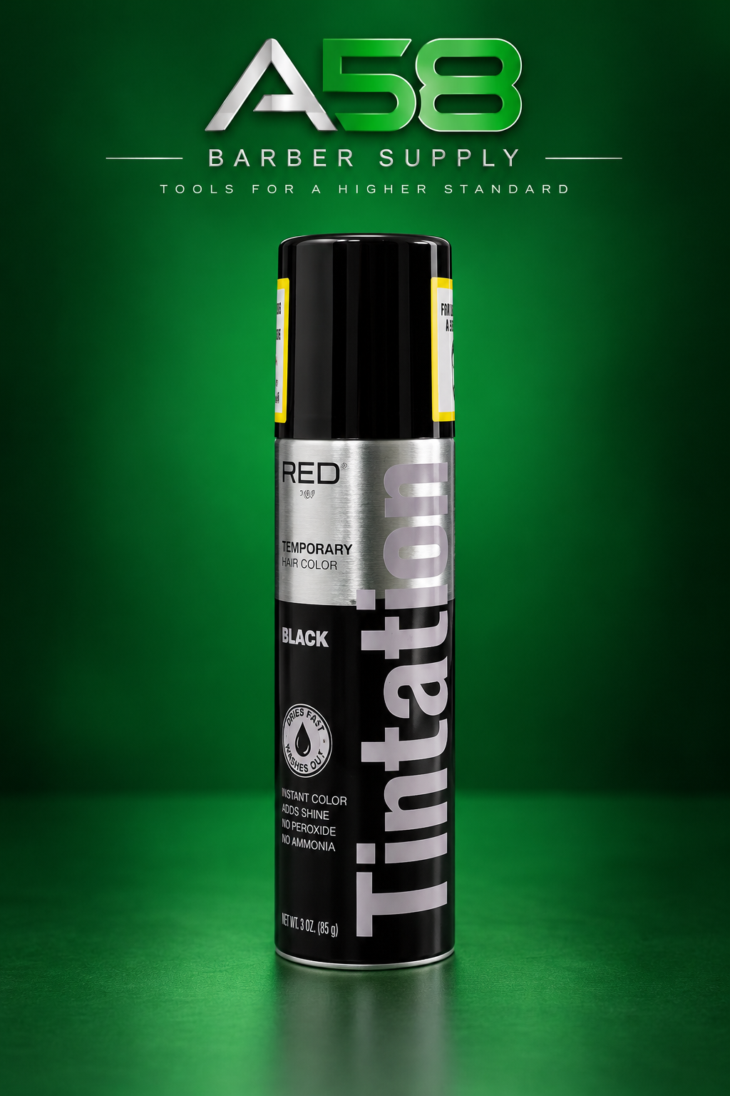 KISS Tintation Temporary Hair Color Spray, Black